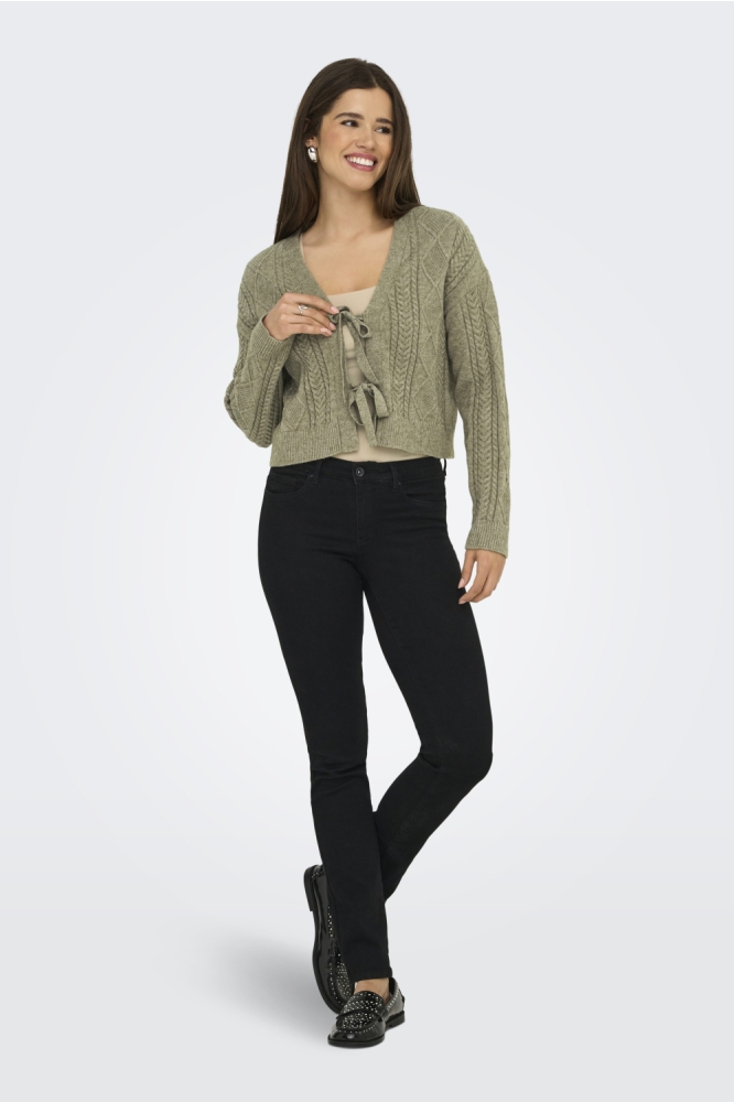 ONLFIA LIFE LS STRING CARDIGAN KNT 15322412 CUB/ W. MELANGE